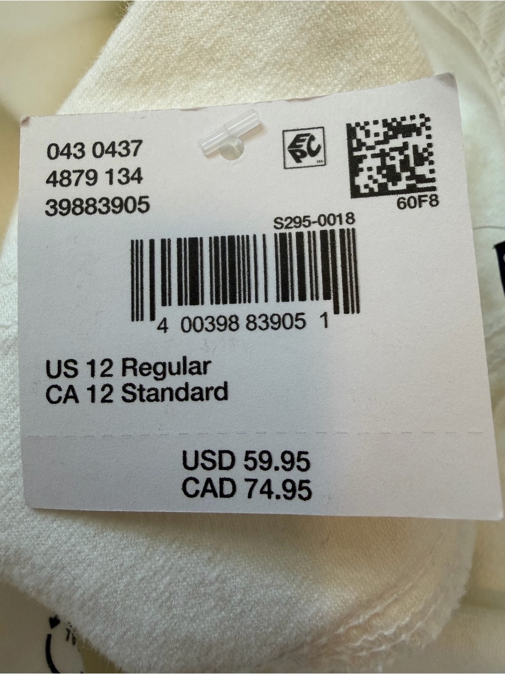 NWT American Eagle White Super High-Rise Baggy Wide Leg Cargo Jeans - Picture 9 of 12